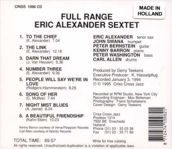 CD Eric Alexander Sextet: Full Range