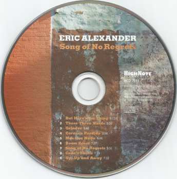 CD Eric Alexander: Song Of No Regrets