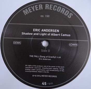 SP Eric Andersen: Shadow And Light Of Albert Camus  LTD