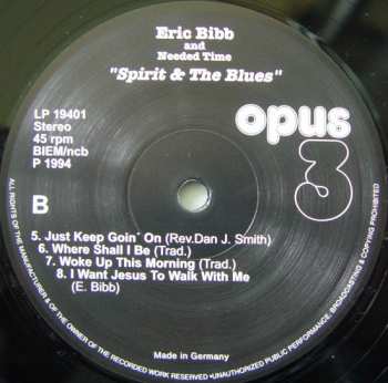 2LP Eric Bibb: Spirit & The Blues