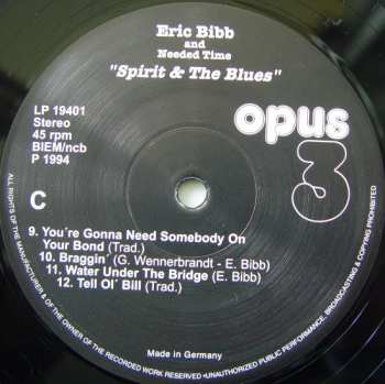 2LP Eric Bibb: Spirit & The Blues