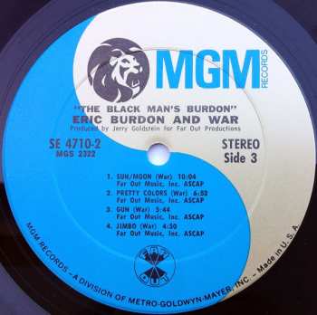 2LP Eric Burdon & War: The Black-Man's Burdon