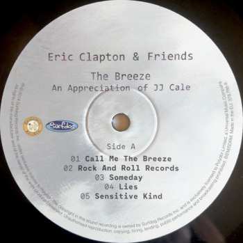 2LP Eric Clapton & Friends: The Breeze (An Appreciation Of JJ Cale)