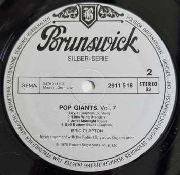 LP Eric Clapton: Pop Giants, Vol. 7
