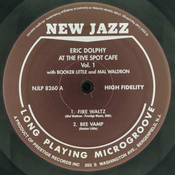LP Eric Dolphy: At The Five Spot Volume 1. CLR