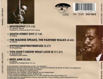 CD Eric Dolphy: Last Date
