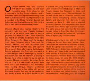 CD Eric Dolphy Quintet: Outward Bound LTD