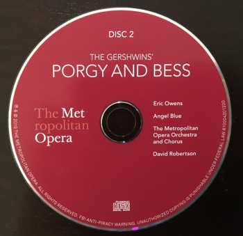 3CD David Robertson: The Gershwin's Porgy And Bess