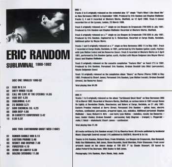 2CD Eric Random: Subliminal 1980-1982