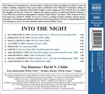 CD Arvo Pärt: Into The Night - Contemporary Choral Music