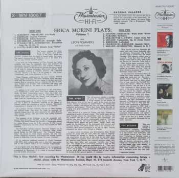 LP Erica Morini: Erica Morini Plays: Volume 1
