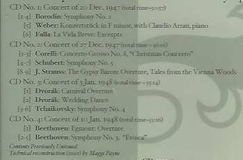4CD Antonín Dvořák: Erich Kleiber Conducts Four Complete Concerts With The NBC Symphony