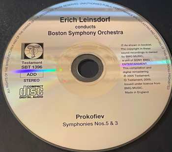 CD Erich Leinsdorf: Prokofiev Symphonies Nos 5 & 3