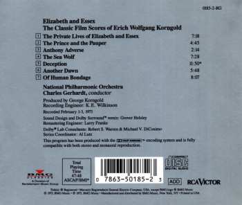 CD Erich Wolfgang Korngold: Elizabeth And Essex (The Classic Film Scores Of Erich Wolfgang Korngold)
