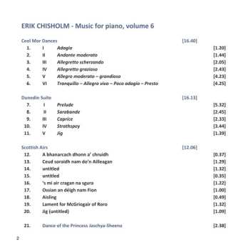 CD Murray McLachlan: Music For Piano, Volume 6