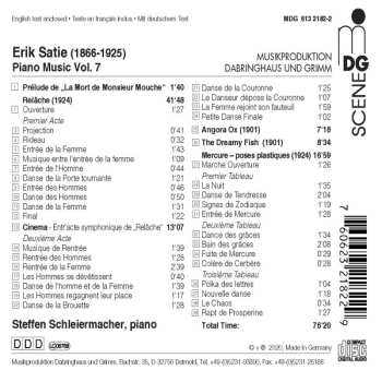 CD Erik Satie: Piano Music, Vol. 7