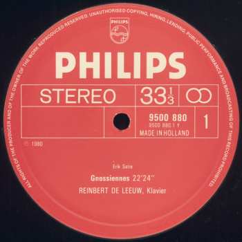 3LP Erik Satie: Frühe Klavierstücke