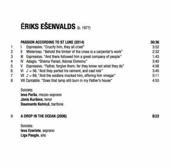 CD Latvian Radio Choir: St. Luke Passion / Sacred Works