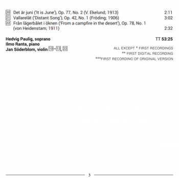 CD Ilmo Ranta: Songs To Swedish Texts
