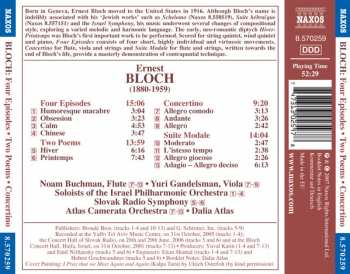 CD Ernest Bloch: Four Episodes / Two Poems / Concertino / Suite Modale
