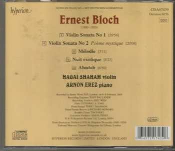 CD Ernest Bloch: Violin Sonatas
