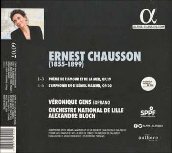 CD Ernest Chausson: Poème De L'Amour Et De La Mer / Symphonie Op.20