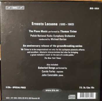 6CD/Doos Ernesto Lecuona: Ernesto Lecuona-The Piano Music-Selected Songs