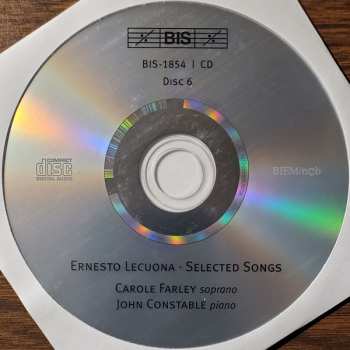 6CD/Doos Ernesto Lecuona: Ernesto Lecuona-The Piano Music-Selected Songs