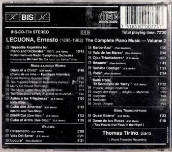 CD Ernesto Lecuona: The Complete Piano Music Volume 2 Ernesto Lecuona