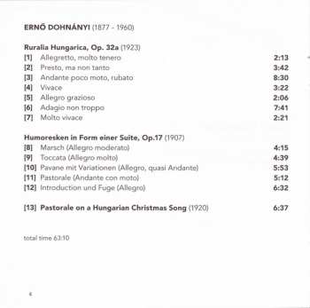 CD Ernst von Dohnányi: Ruralia Hungarica – Humoresken In Form Einer Suite