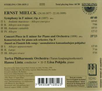 CD Hannu Lintu: Symphony in F Minor, Op. 4 / Concert Piece for Piano And Orchestra, Op. 9 