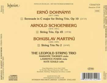CD Bohuslav Martinů: Serenade Op 10 / String Trio No 2 / String Trio Op 45