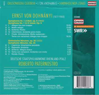 CD Staatsphilharmonie Rheinland-Pfalz: Symphony No. 1 / Symphonic Minutes