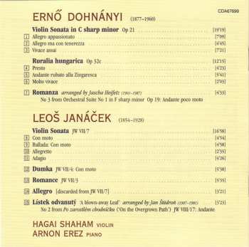 CD Leoš Janáček: Violin Sonatas