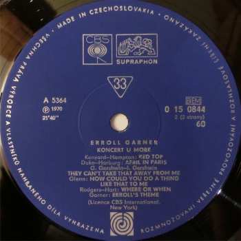 LP Erroll Garner: Koncert U Moře (Concert By The Sea)