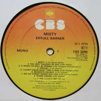 LP Erroll Garner: Misty