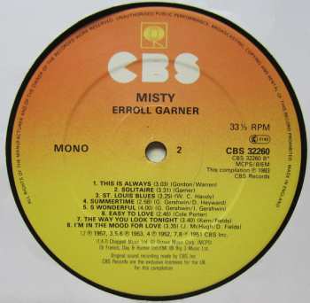 LP Erroll Garner: Misty