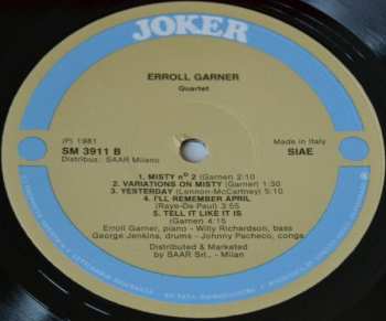 LP Erroll Garner: Quartet