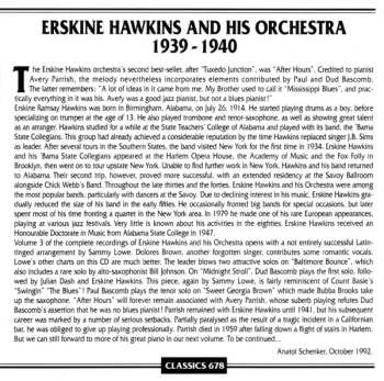 CD Erskine Hawkins And His Orchestra: 1939-1940