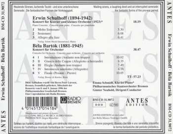 CD Béla Bartók: Konzert Für Klavier Und Kleines Orchester / Konzert Für Orchester