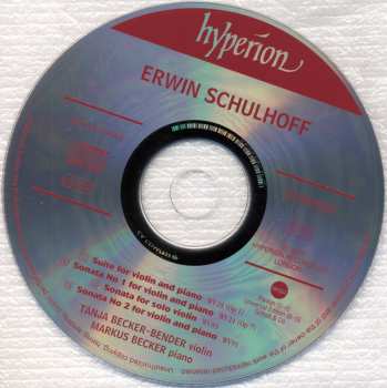 CD Erwin Schulhoff: Violin Sonatas