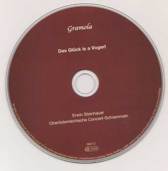 CD Erwin Steinhauer: Das Glück Is A Vogerl