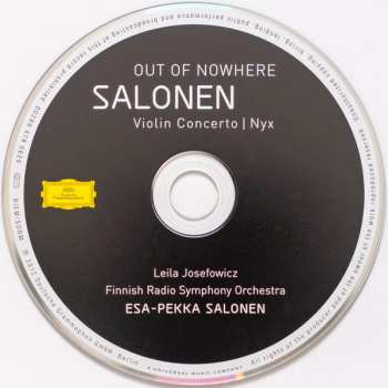 CD Esa-Pekka Salonen: Out Of Nowhere: Violin Concerto | Nyx