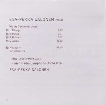 CD Esa-Pekka Salonen: Out Of Nowhere: Violin Concerto | Nyx
