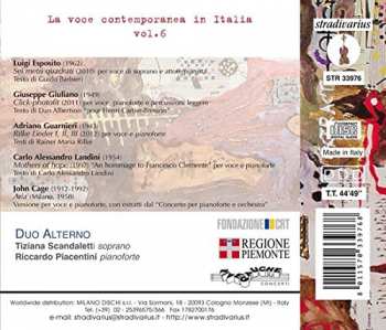 CD John Cage: La Voce Contemporanea In Italia Vol. 6