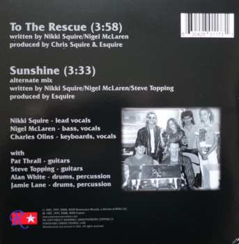 SP Esquire: To The Rescue / Sunshine (Alternate Mix) CLR