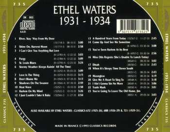 CD Ethel Waters: 1931-1934