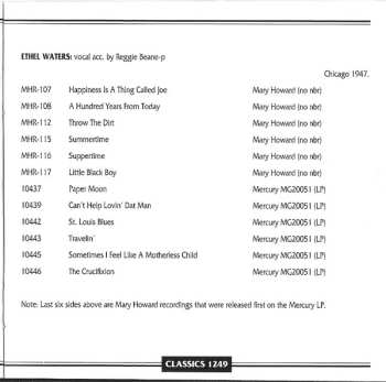 CD Ethel Waters: 1946-1947