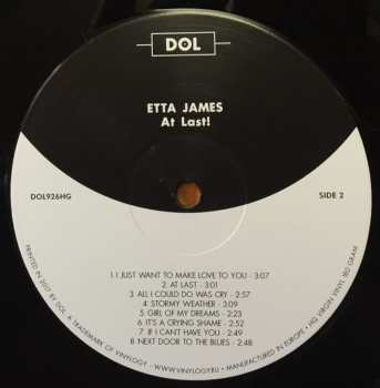 LP Etta James: At Last!