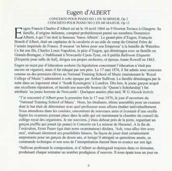 CD Alun Francis: Piano Concerto No 1 In B Minor (First Recording) / Piano Concerto No 2 In E Major